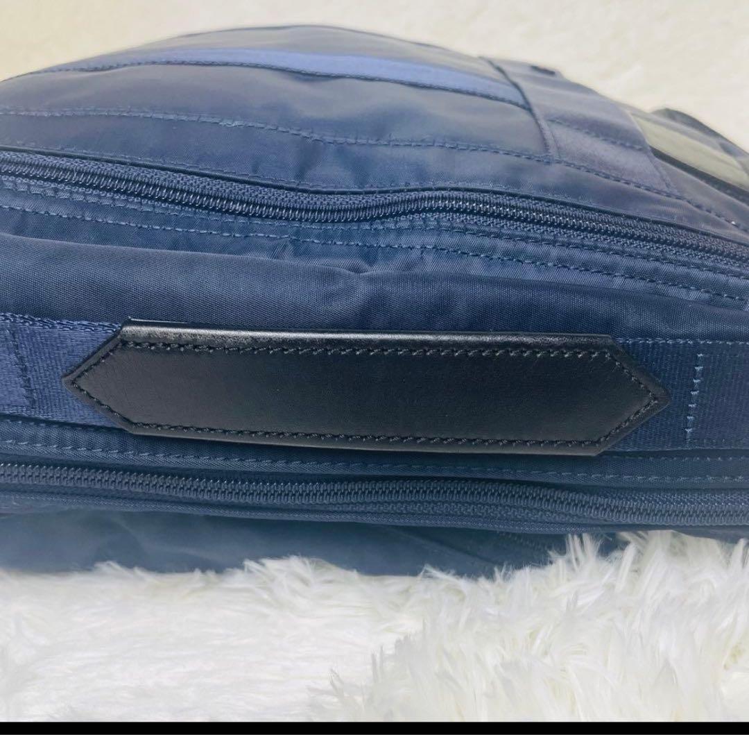 【美品】ポーター Porter ブリーフケース 3way ビジネスバッグA4濃紺