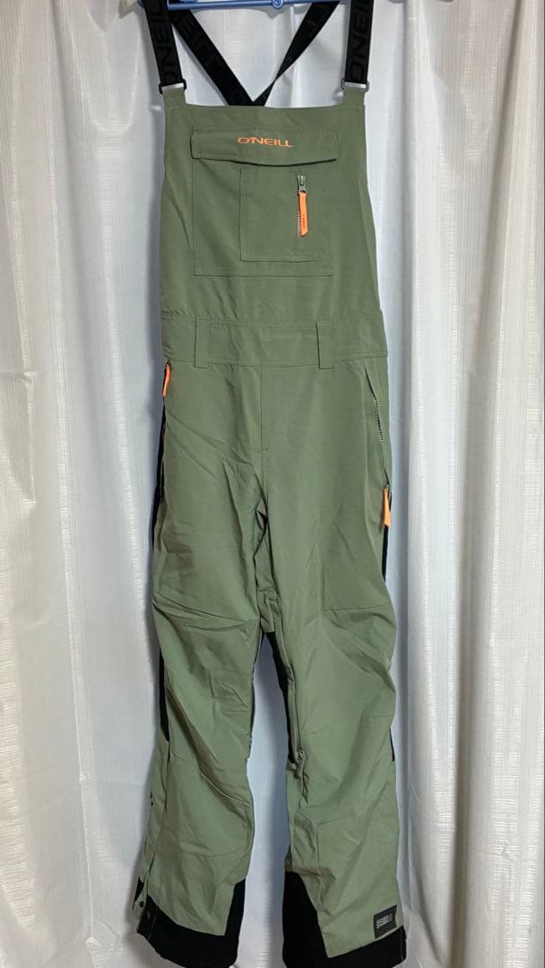 【中古】O'Neill スノーボードオーバーオール オリーブグリーン