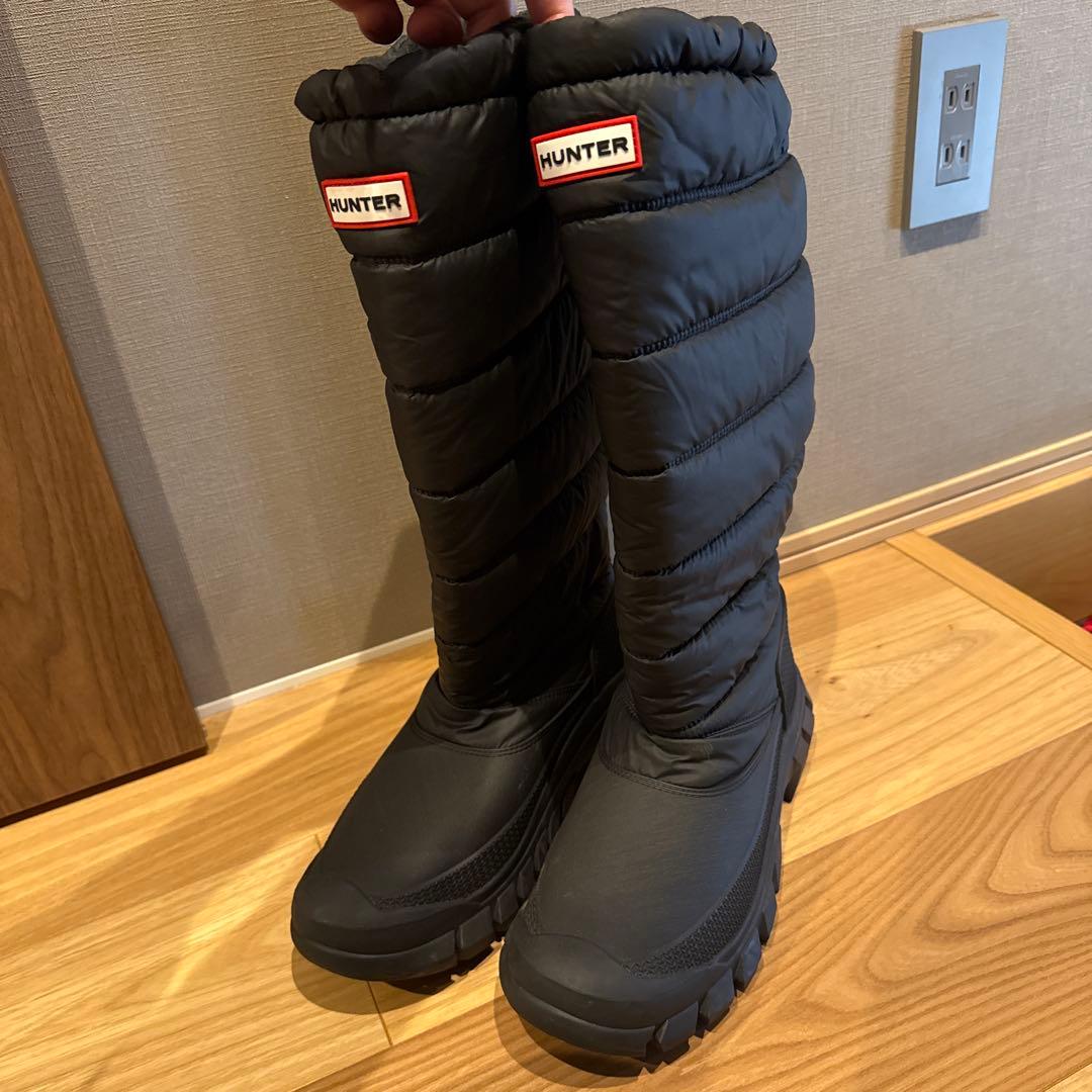 Hunter スノーブーツ　ハンター　 24.5cm US7 ブラック　黒
