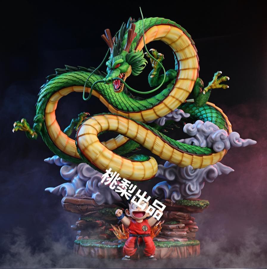 新品未開封『ドラコンボール』影迹　神龍＆少年孫悟空 ガレージキット スタチュー