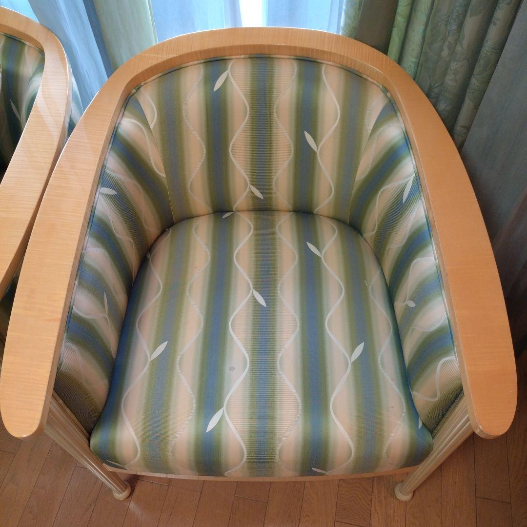 松創 一人掛け ソファ ソファー シカモアメープル IDC 大塚家具 1人用