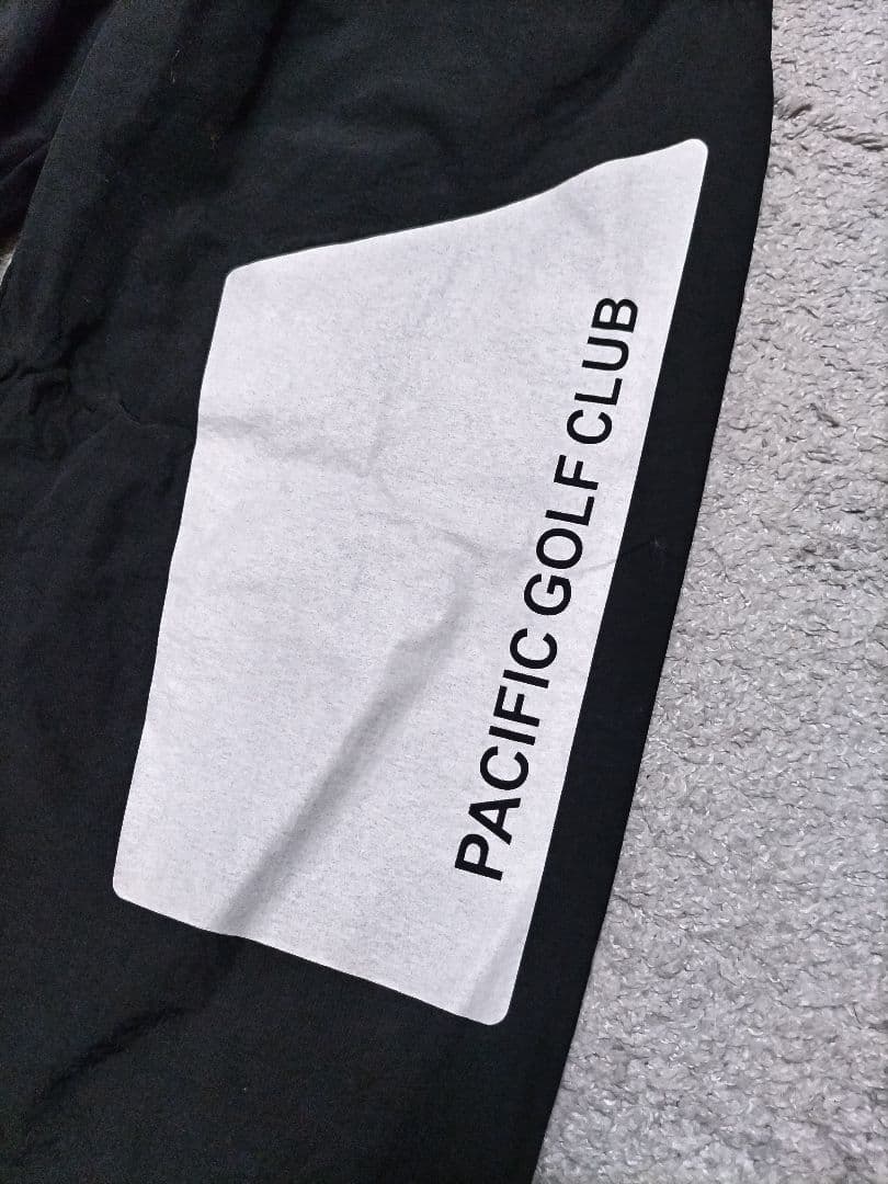パシフィックゴルフクラブ　ジョガーパンツ　ナイロン　白黒