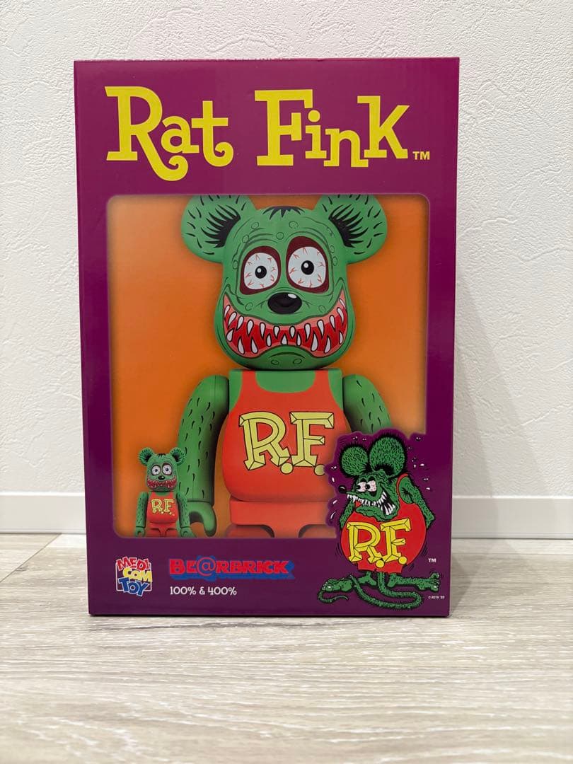 最終値下げ未開封Bearbrick Rat Fink 100% & 400%