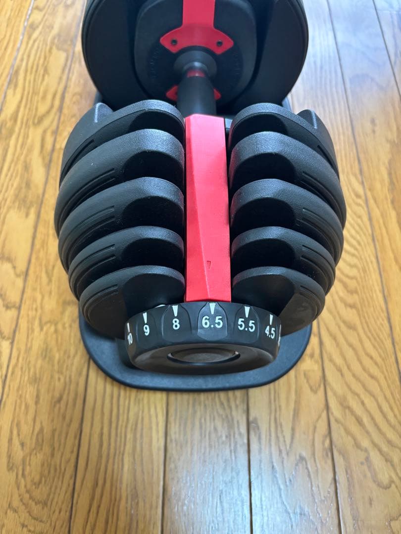 可変式ダンベルセット、24×2kg、KG表示ダイヤル付