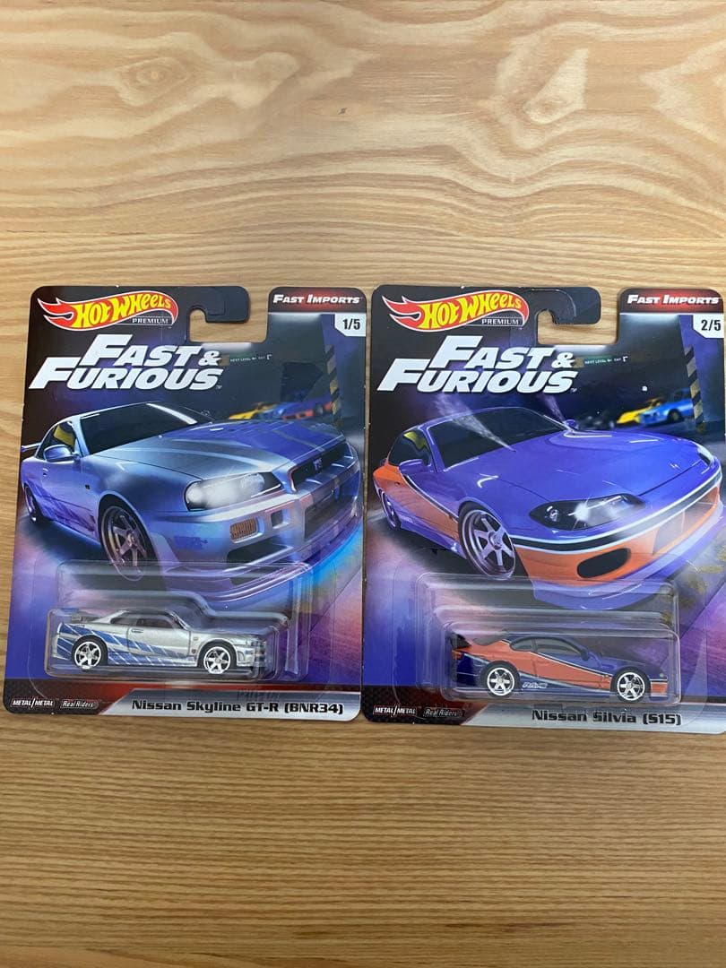 ホットウィール Fast & Furious R34、S15モナリザ2台セット