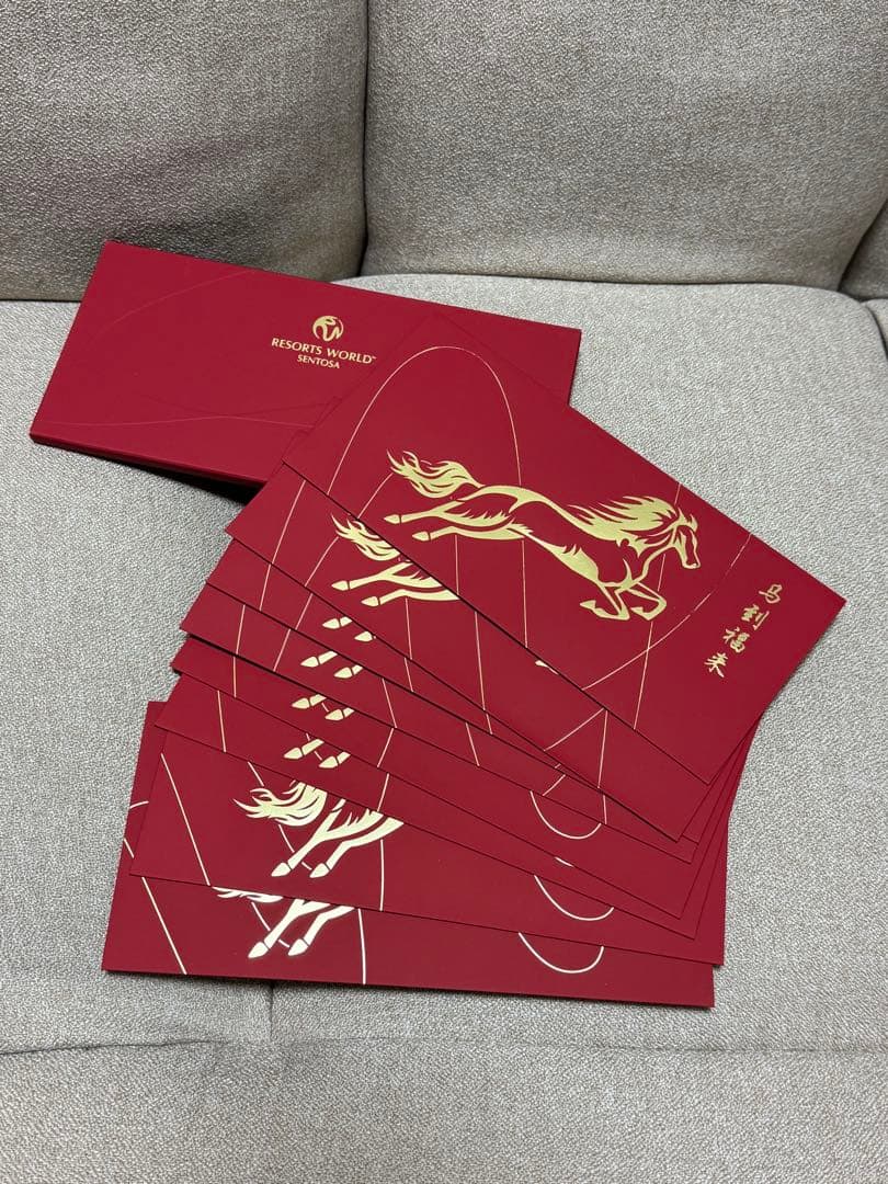 シンガポール限定　ポップマート　ステッカー　セントーサ　スタンプ　祝儀袋