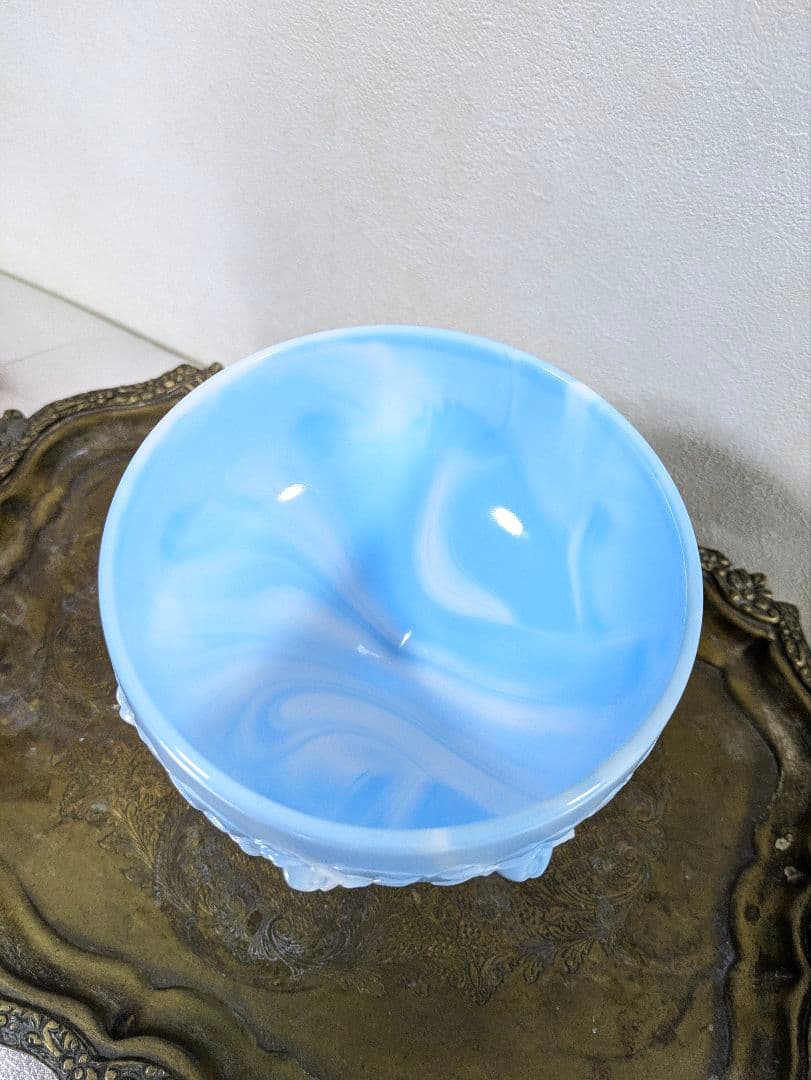 1940年代 Fentonフェントン フタ付きキャンディディッシュ