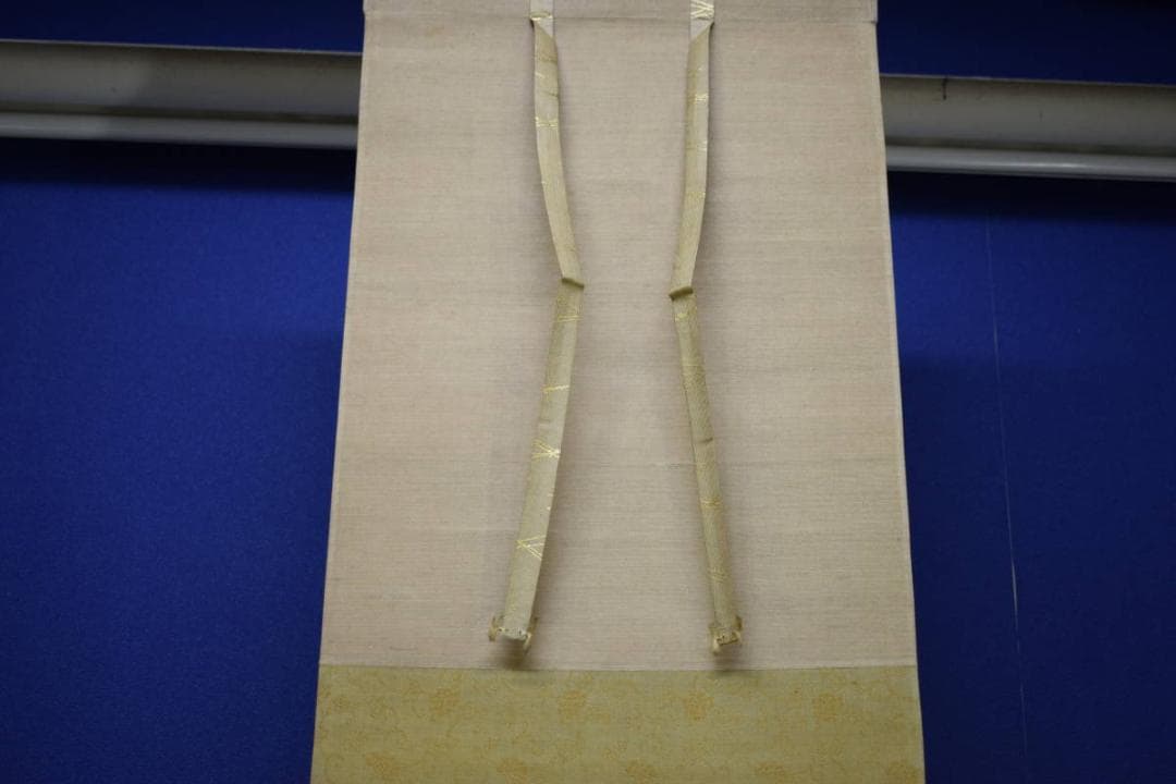 真作/狩野常信/梅花水仙図/布袋屋掛軸HH-912