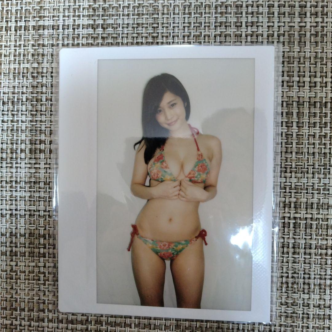 高橋凜 ワイドチェキ 花柄ビキニ