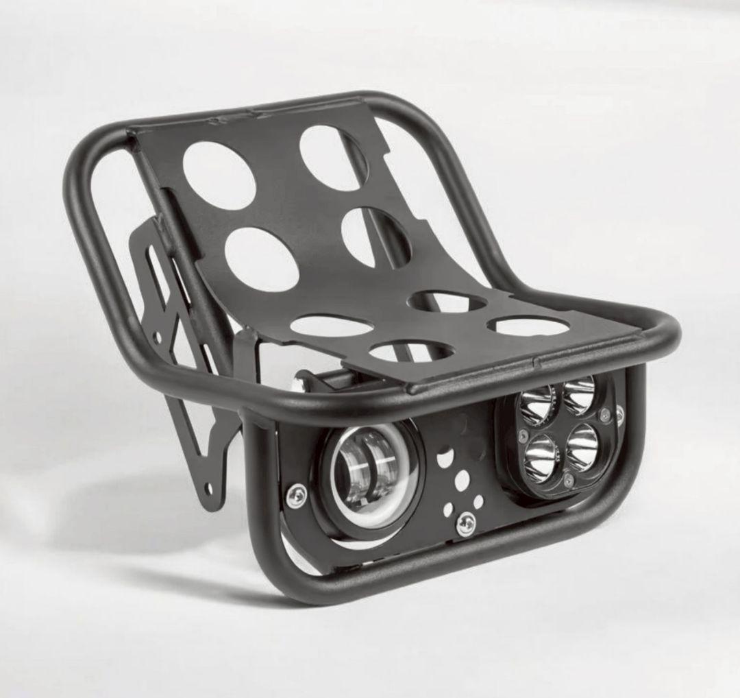 ハンターカブ CT125 LED デュアルヘッドライト フロントラック 一体型