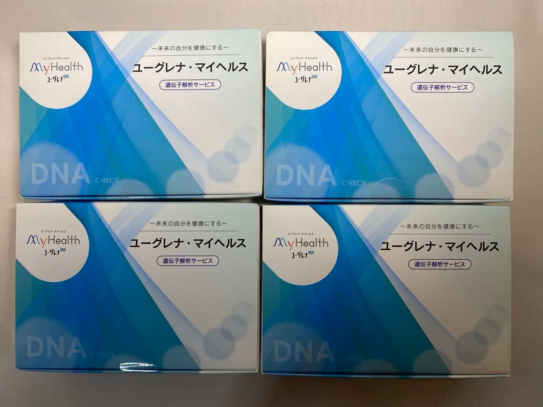 ユーグレナマイヘルス 遺伝子解析キット 4個セット 健康リスク 祖先のルーツ