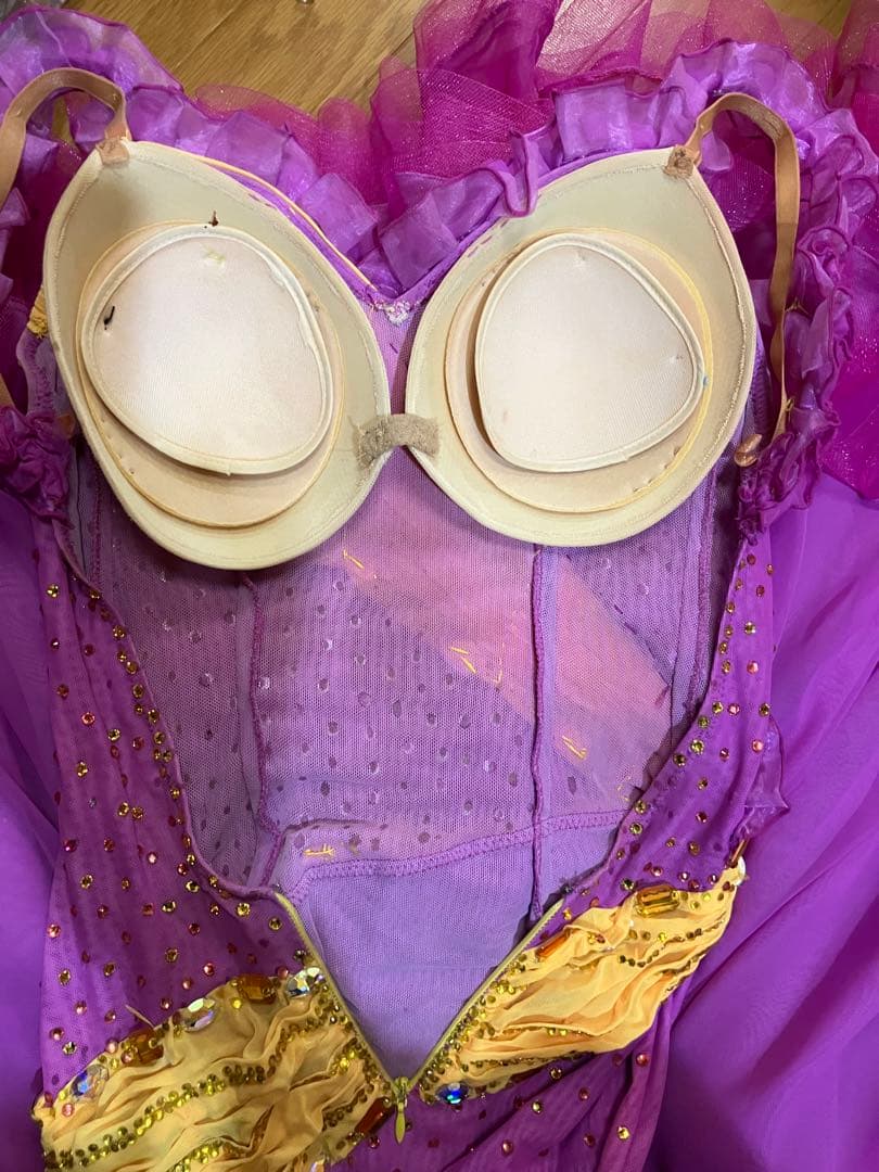 社交ダンスドレス 黄色と可愛いピンク