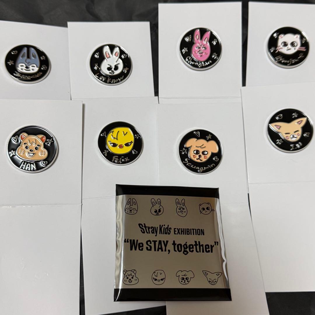 Stray Kids スキズ　展覧会　　ランダムピンバッチ　コンプ