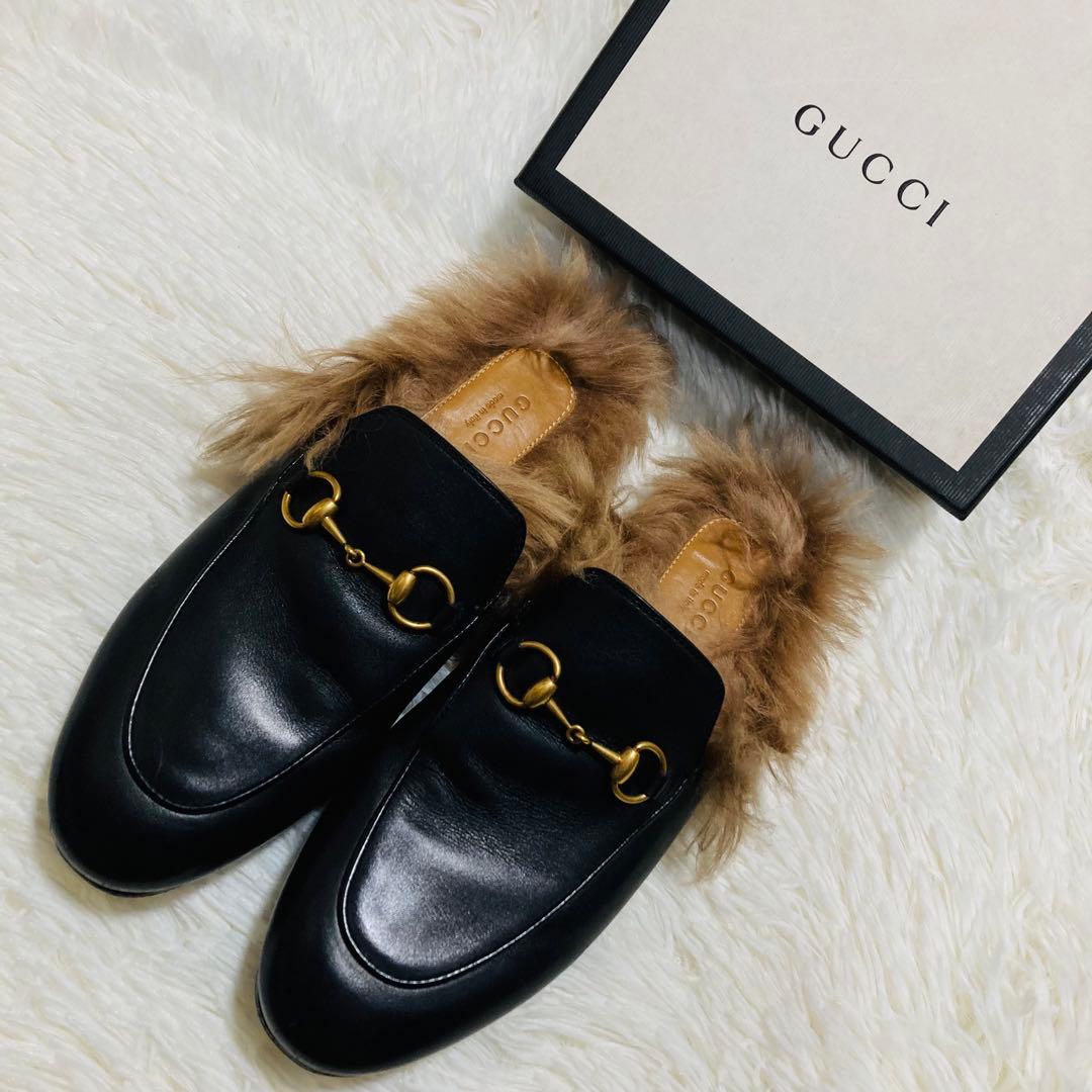 GUCCI グッチ　ホースビット　プリンスタウン　36 1/2 ブラック