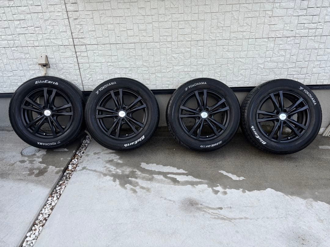 【24時間限定値下げ】17ブラックホイール＆225/60R17タイヤ4本セット