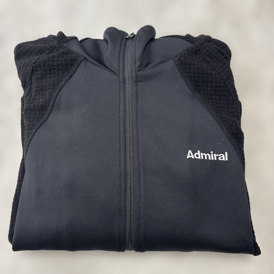 【Admiral 】アドミラル フード付きジャージ 冬用 ブラック 上下セットL