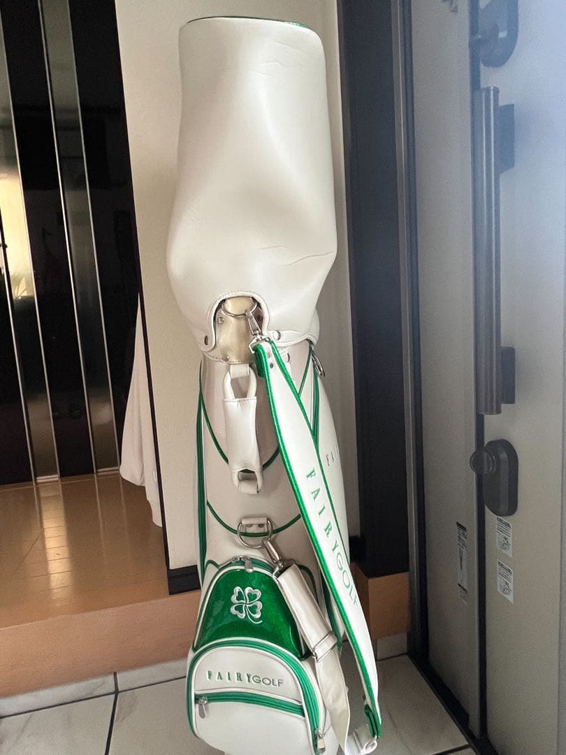 Fairy Golf キャディバッグ ホワイト/グリーン
