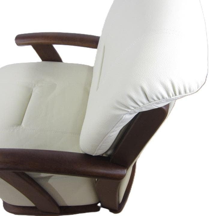 アイボリー 合成皮革 1人掛けソファ　ハイタイプ用コタツソファー　美品　未使用