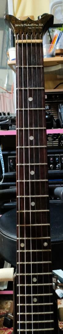 アリア.シンソニード.6弦エレキギター ダークブラウン