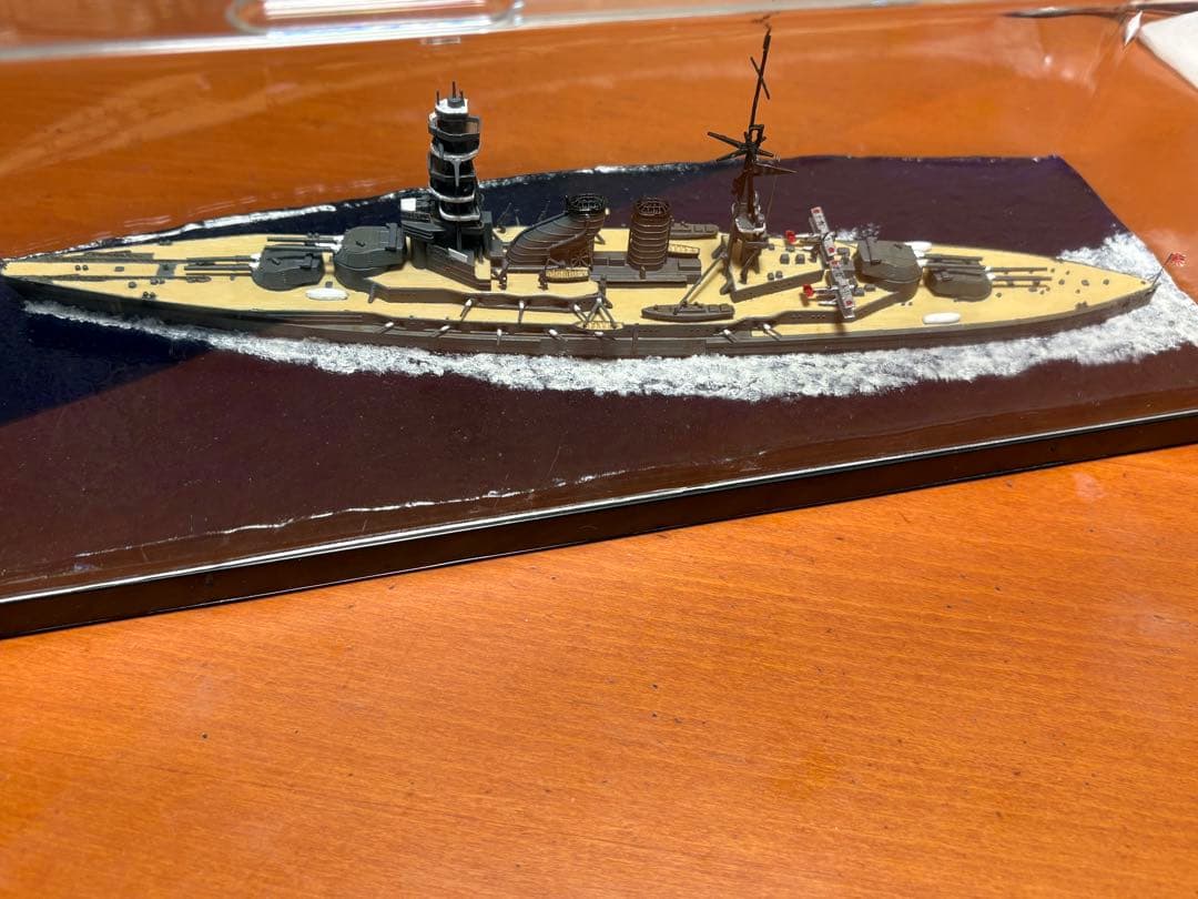 戦艦長門湾曲煙突　完成品