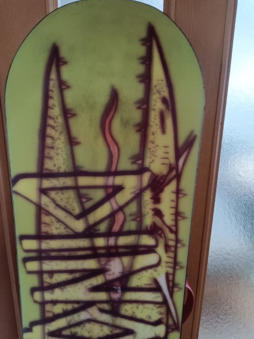 ✿うり✿ユニークデザイン スノーボードビンディング付き　154