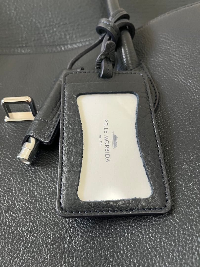 黒 レザー ビジネス トートバッグ