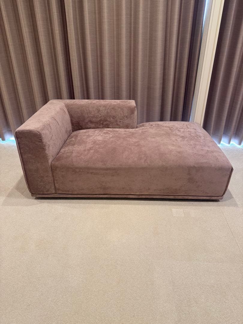 ①Francfranc フランフラン メーネ ソファ カウチ 2 R ピンク