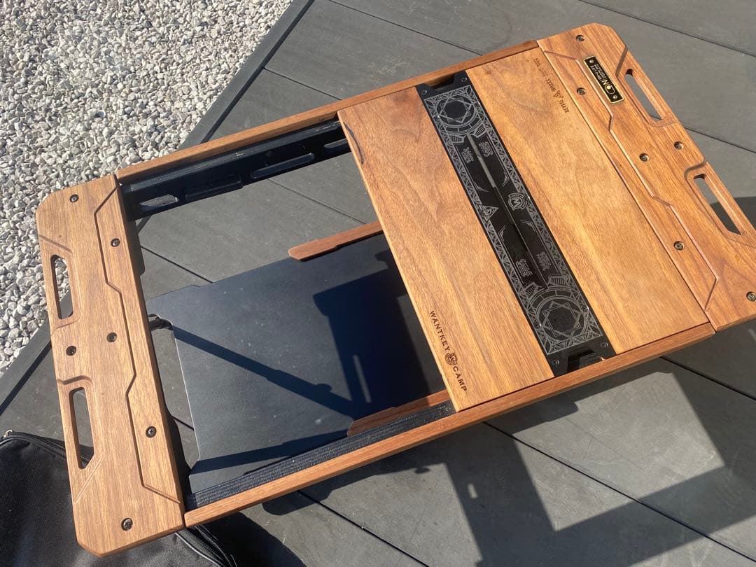 ON U LIFEバーナーテーブルウォルナット　デバイスウォンキートップ付