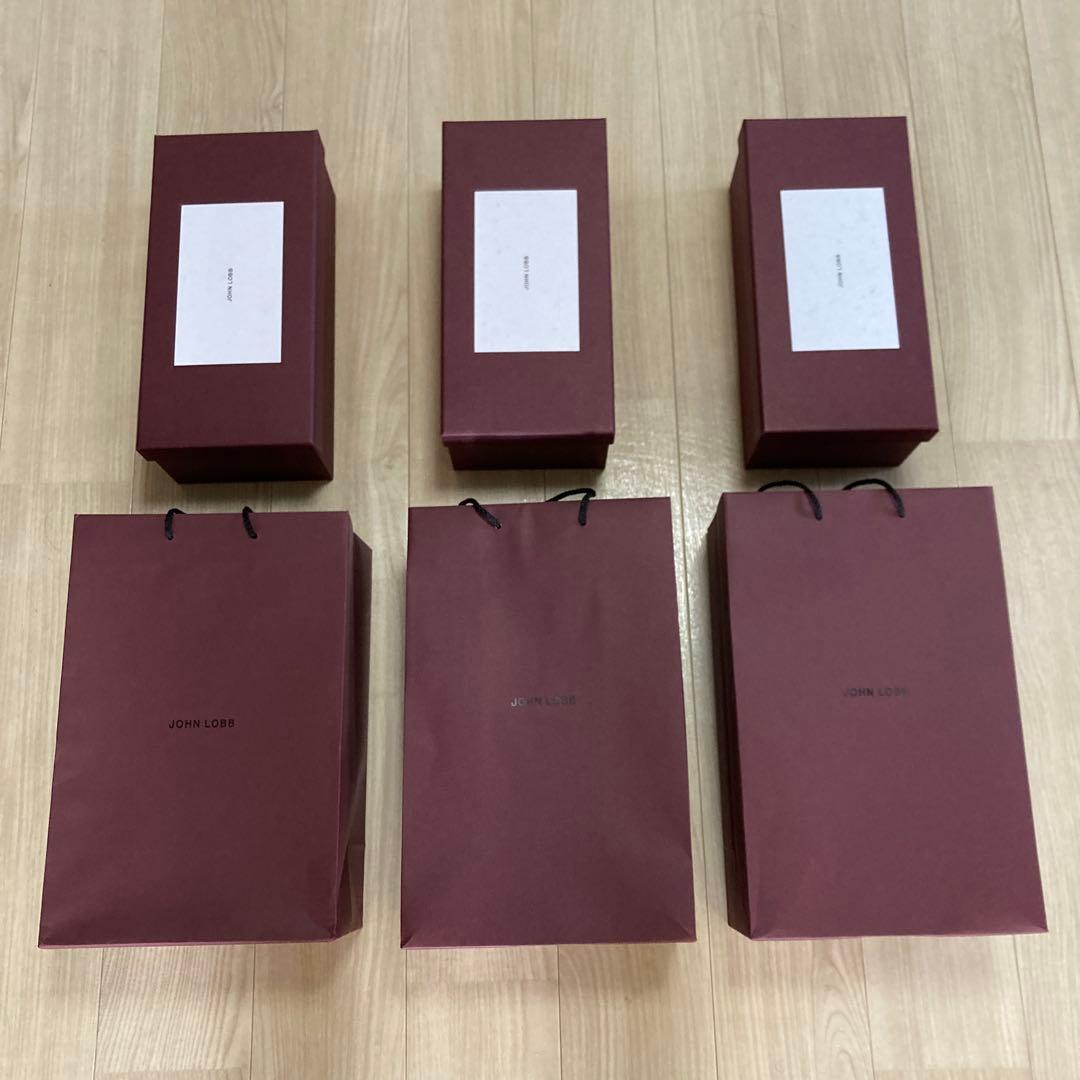 JOHN LOBB 空箱　取扱説明書　包装紙　紙袋 3足セット