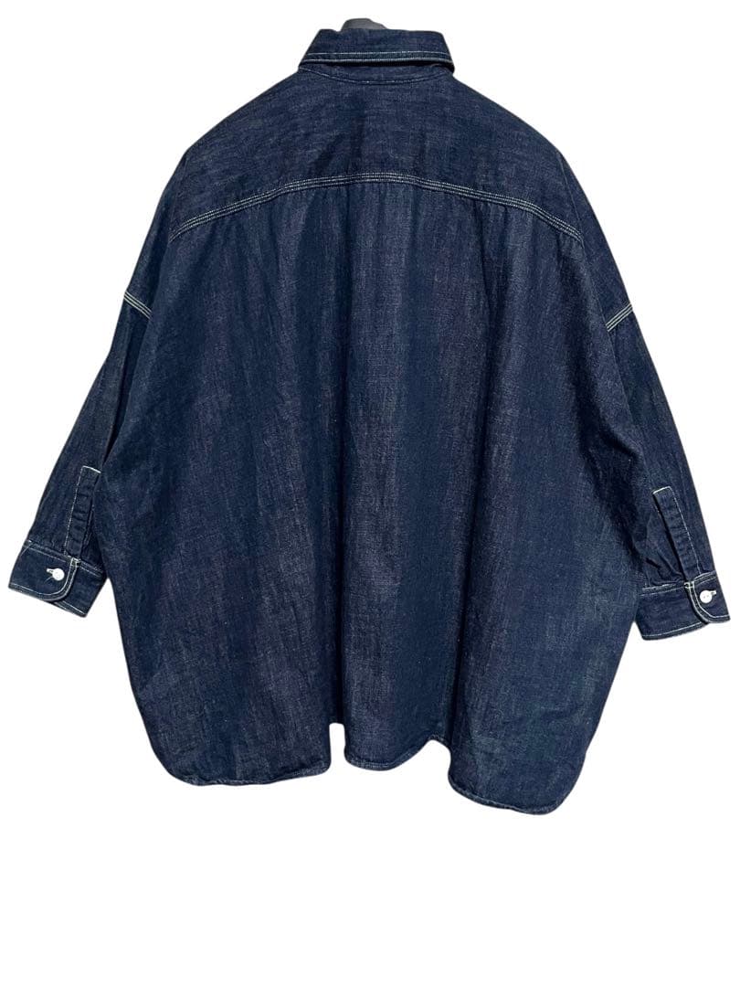 美品　ARTE POVERA ワイドデニムシャツ　インディゴ　サイズフリー