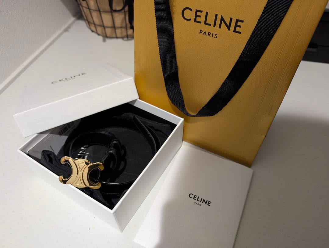 CELINE トリオンフ ベルト medium 25mm