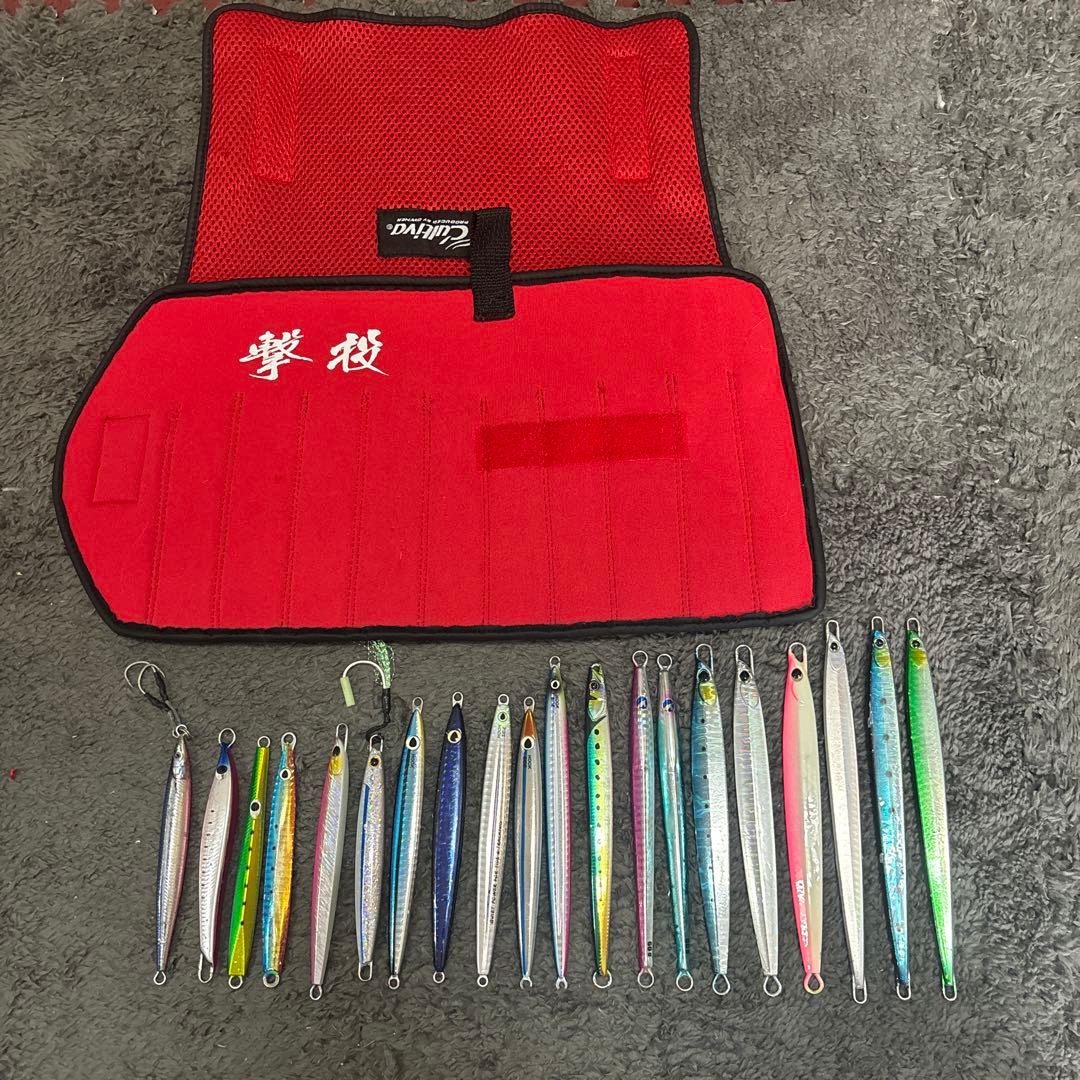 ジグの詰め合わせ20個とカルティバのジグバック付き