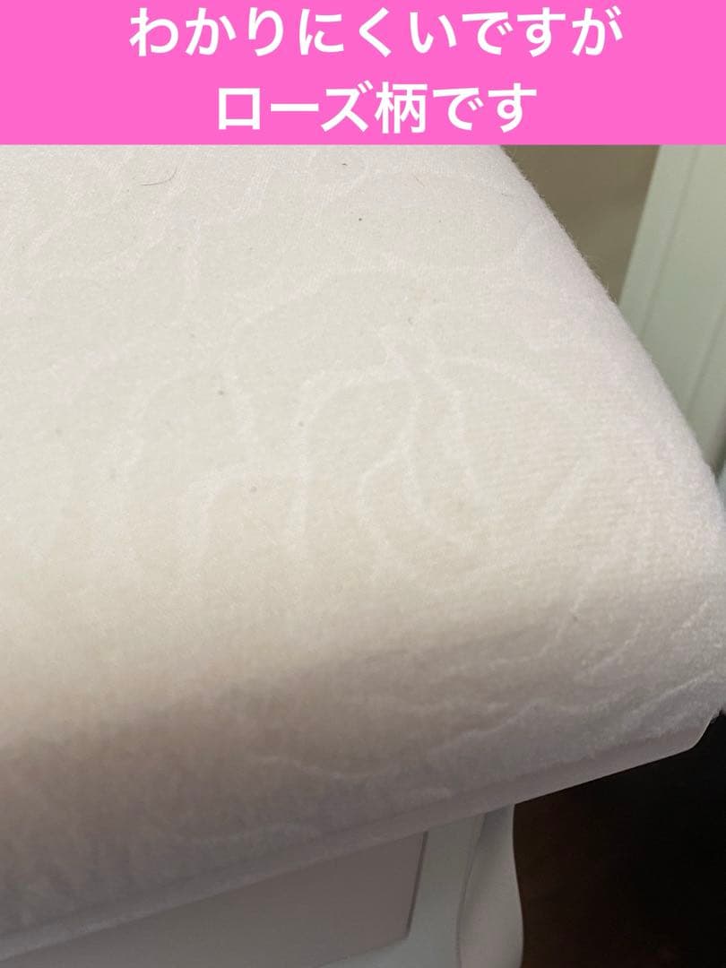 ロココ♦️ホワイトシャビー♦️猫脚ドレッサー＆スツール♦️フレンチ ローズ♦️送料込