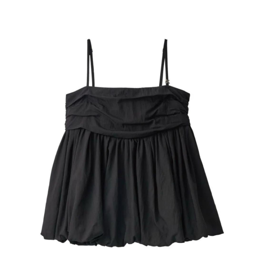 Knuth Marf 黒 2way peplum tops