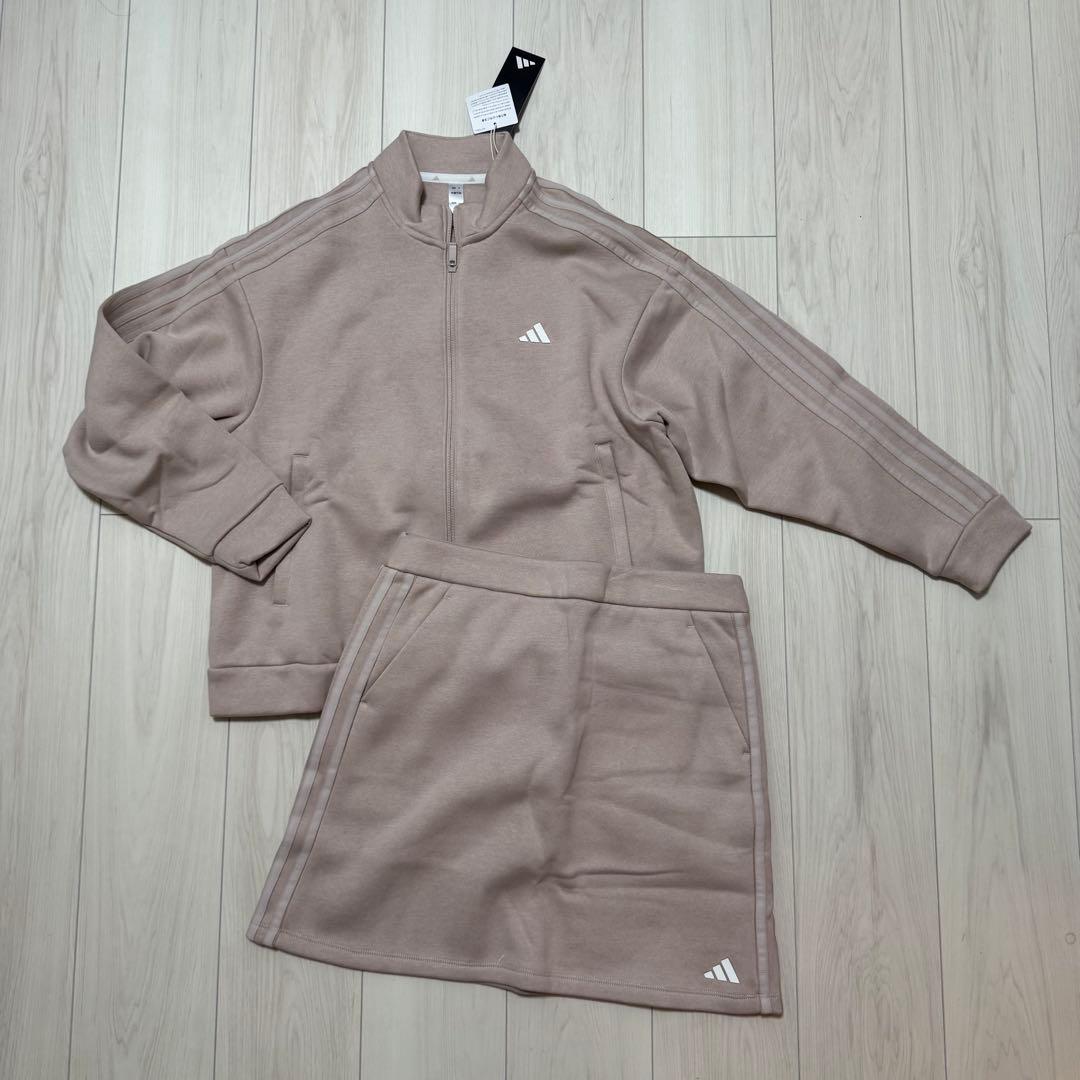 新品 アディダス 長袖　スカート 裏起毛　セットアップ　秋冬　ゴルフウェア