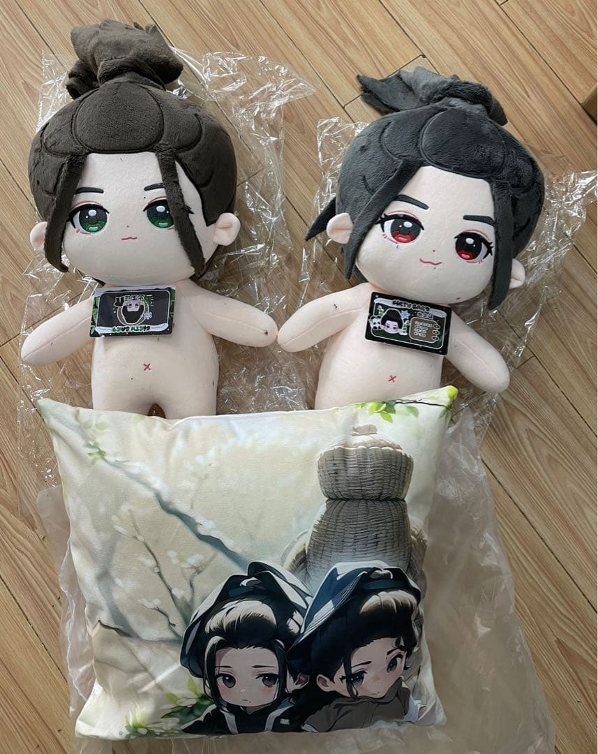 博君一肖40cmぬいぐるみ bjyx 王一博 肖战 时尚芭莎