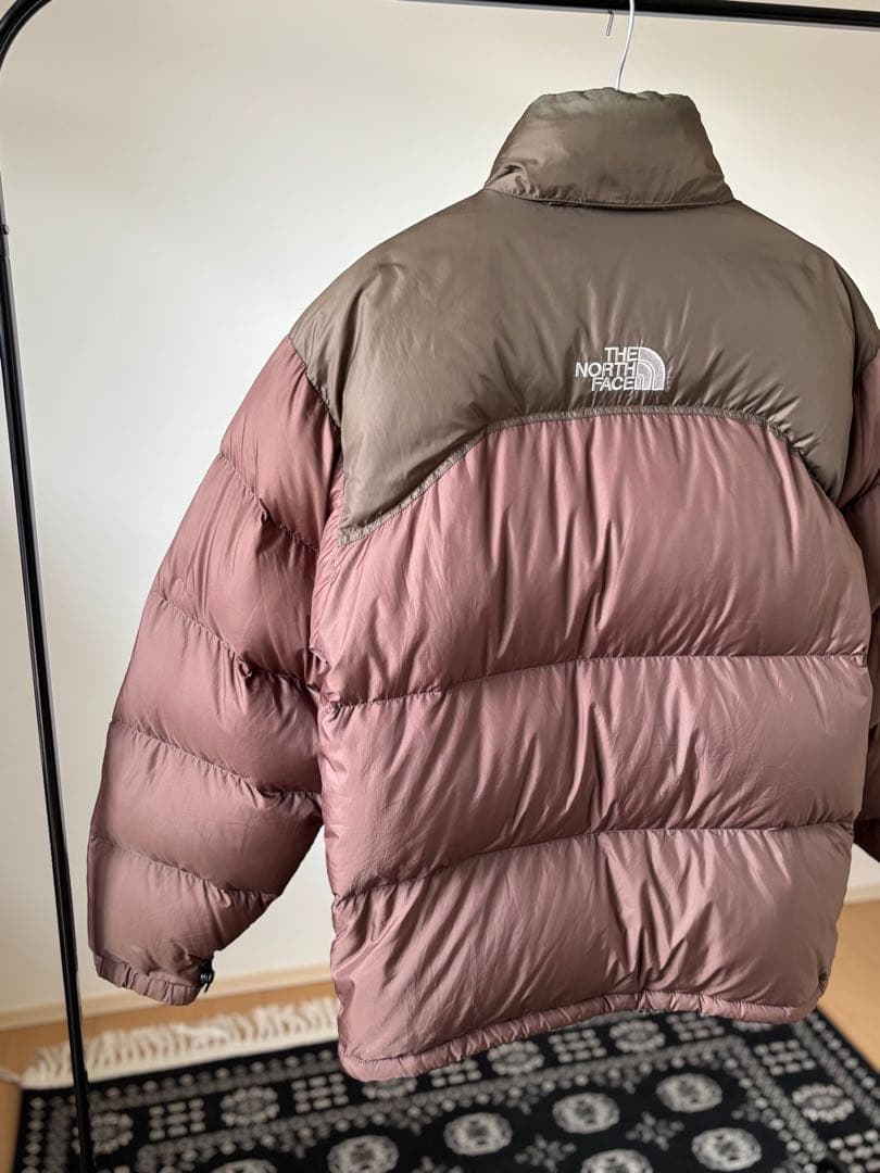 1996 ノースフェイス 700fil ヌプシ センターロゴ ブラウン系 希少