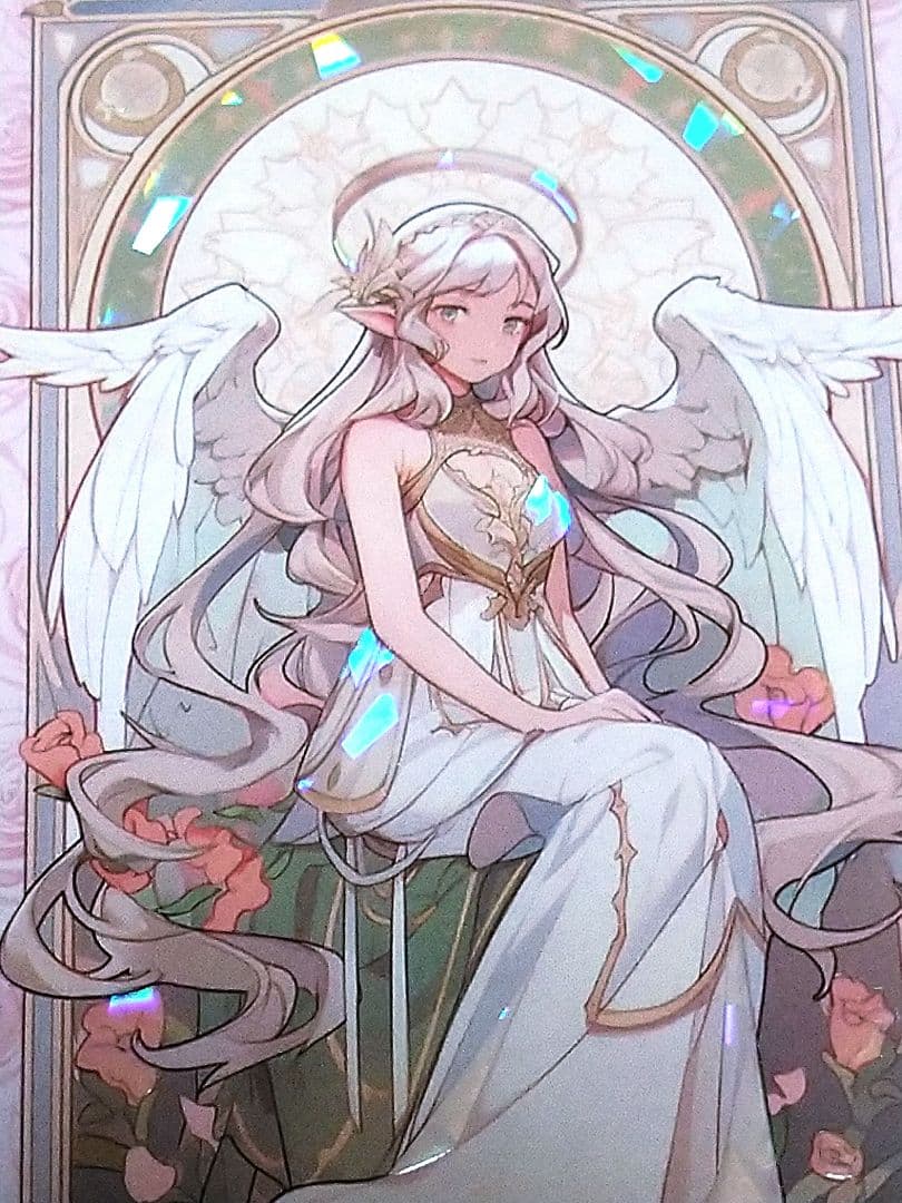 ラスト✩廃盤品✩J1050＃夕月幽境(贝壳光)切り売り海外人物女の子AIマステ