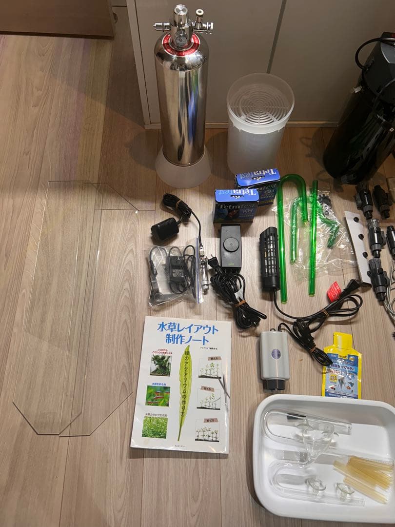 60cm水草水槽 フルセット 引き取り限定／CO2・LED・外部F付