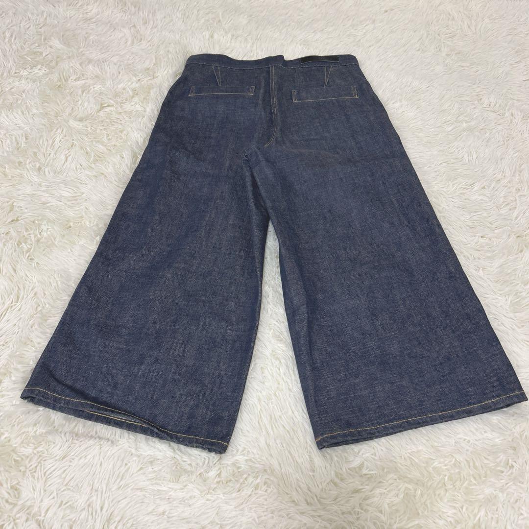 【美品】drawer ドゥロワー　デニムガウチョパンツ　38 日本製