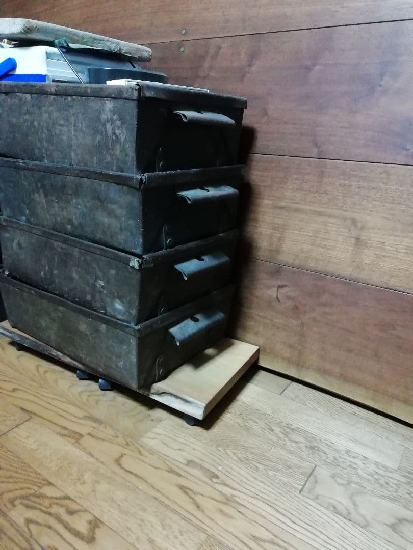 アメリカアンティークアイアンBOX4個セット