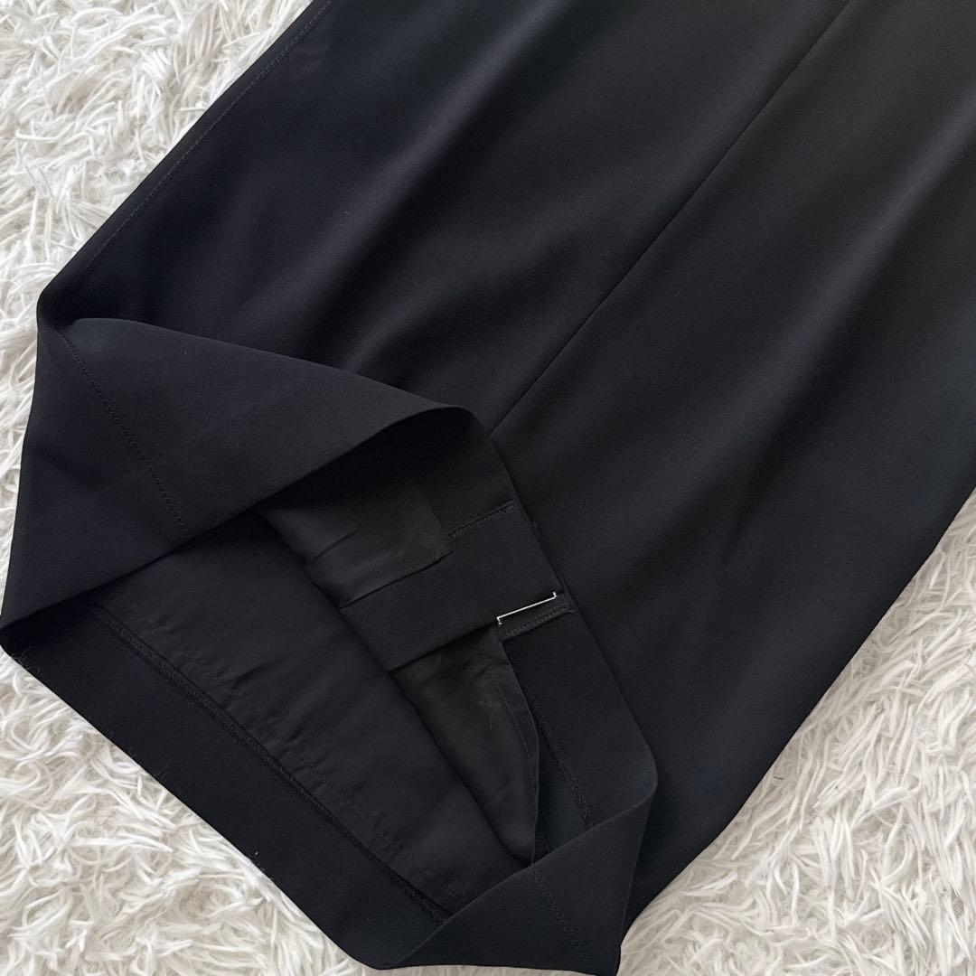 未使用級 BEIGE,ベイジ✨LUIZA ワンピース キーネック 黒 サイズ0