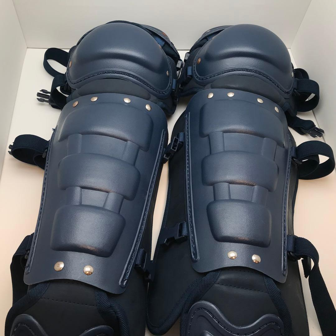 新品　ミズノ　硬式 野球　キャッチャー 防具　捕手 ヘルメット セット　ネイビー