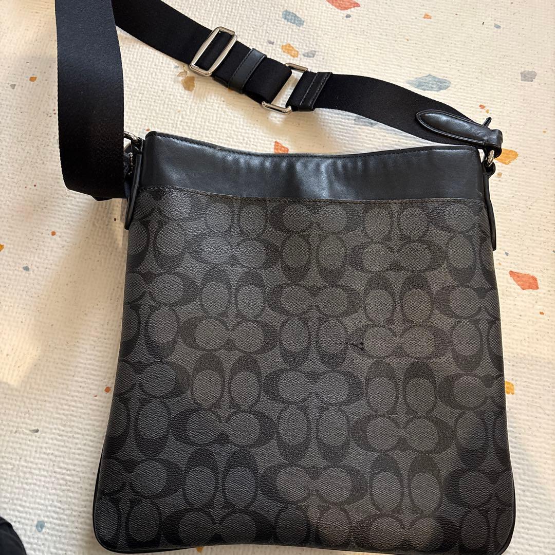 COACH レザーショルダーバッグ ブラック