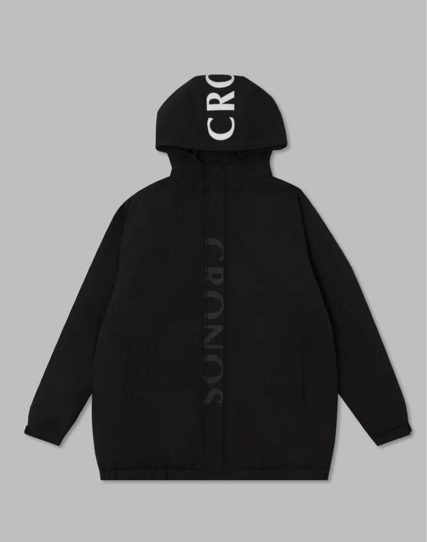 CRONOS Padded hooded jacket【BLACK】