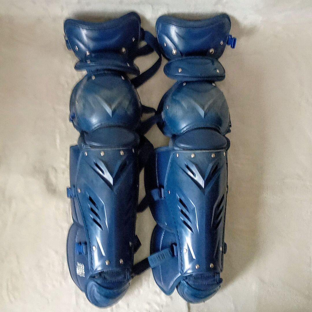 ゼット 野球 軟式用 キャッチャープロテクター&レガース レガーツ ネイビー