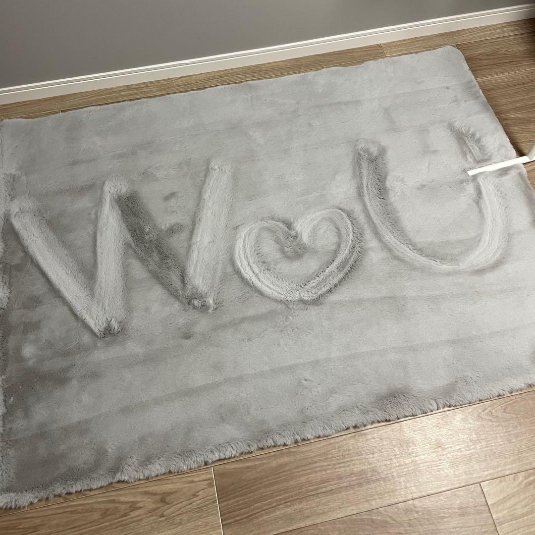 【Francfranc】ラグカーペット ライトグレー