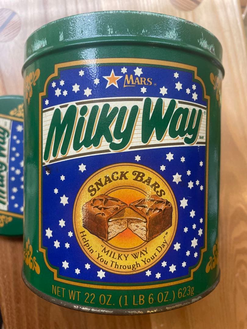 80s ミルキーウェイ缶80年代ヴィンテージアメトイ