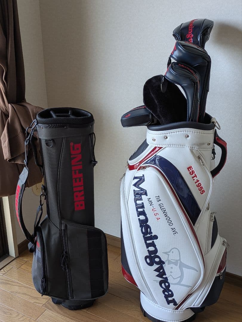 BRIEFING SUNDAY BAG VORTEX×1　同色ヘッドカバー×4