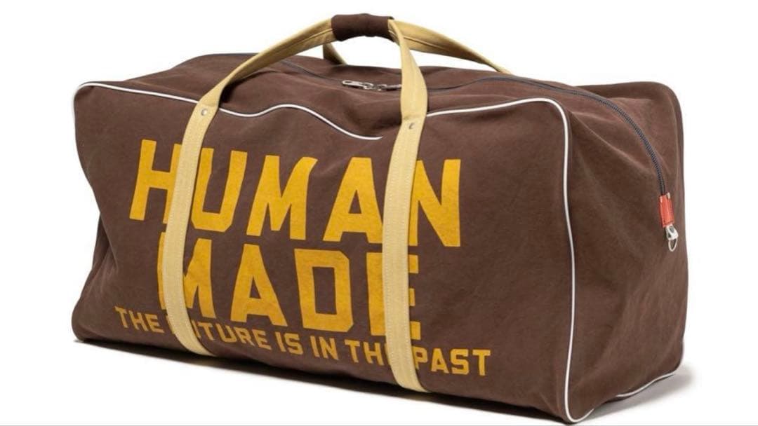 旅行かばん・小分けバッグ HUMAN MADE Canvas Boston Bag Large Brown